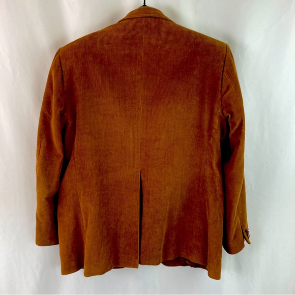 Two-Button Brown Corduroy Blazer Made in Romania - Picture 8 of 13